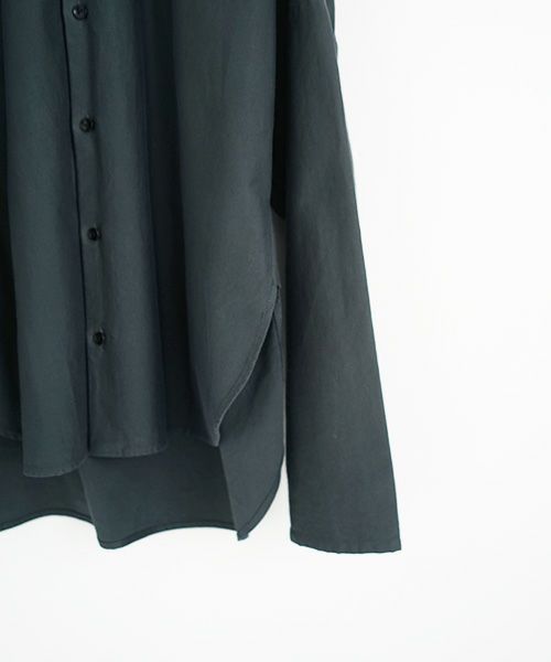 VU.ヴウ.dyed stand collar shirt vu-a12-s02[GRAPHITE]