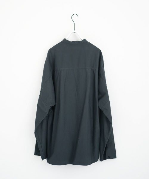 VU.ヴウ.dyed stand collar shirt vu-a12-s02[GRAPHITE]