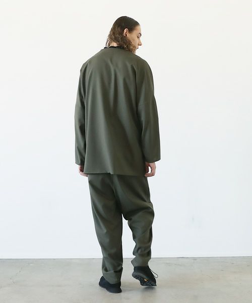VU.ヴウ.no collar shirt vu-a12-s03[KHAKI]