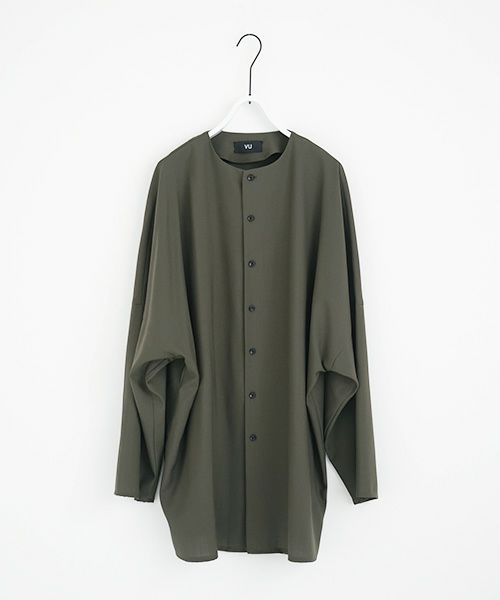 VU.ヴウ.no collar shirt vu-a12-s03[KHAKI]