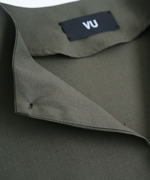 VU.ヴウ.no collar shirt vu-a12-s03[KHAKI]
