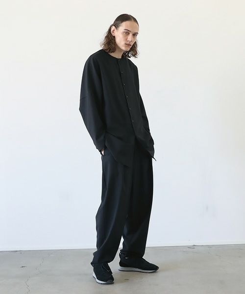 VU.ヴウ.no collar shirt vu-a12-s03[BLACK]