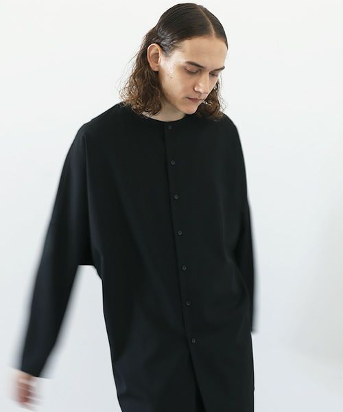 VU.ヴウ.no collar shirt vu-a12-s03[BLACK]