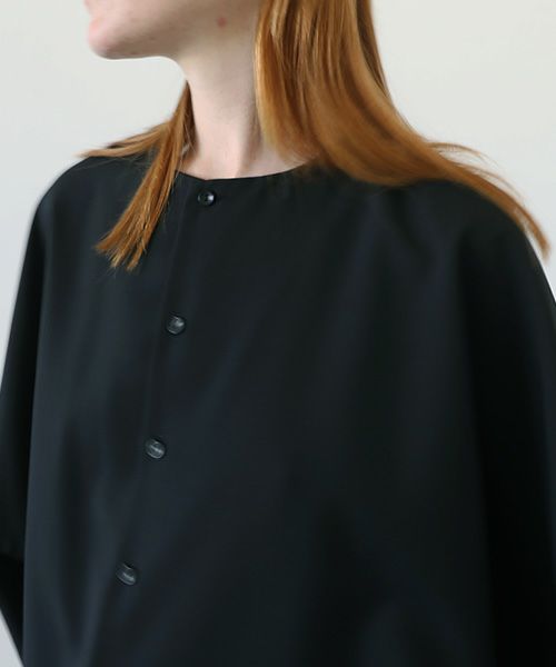 VU.ヴウ.no collar shirt vu-a12-s03[BLACK]