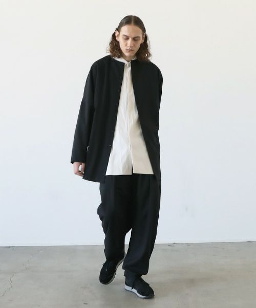VU.ヴウ.no collar shirt vu-a12-s03[BLACK]