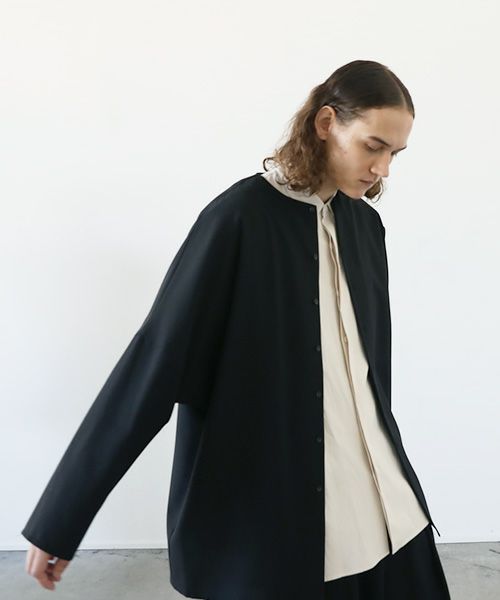 VU.ヴウ.no collar shirt vu-a12-s03[BLACK]