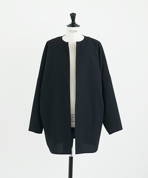 VU.ヴウ.no collar shirt vu-a12-s03[BLACK]