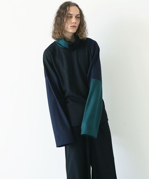 VU.ヴウ.highneck knit vu-a12-k04[BLACK MIX]_