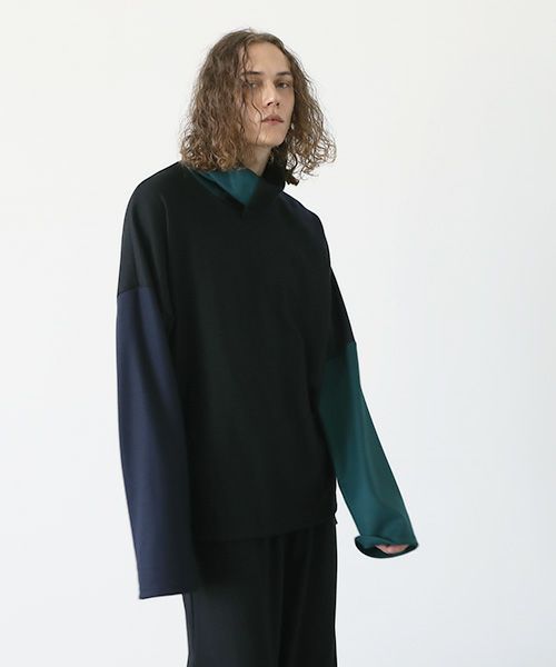 VU.ヴウ.highneck knit vu-a12-k04[BLACK MIX]_