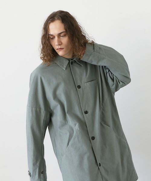 VU.ヴウ.dyed coat vu-a12-j11[GREEN GRAY]_