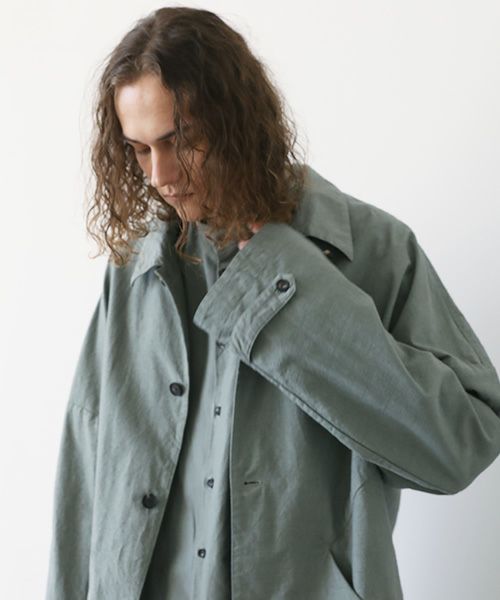 VU.ヴウ.dyed coat vu-a12-j11[GREEN GRAY]_