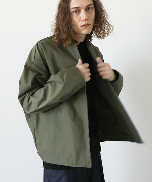 VU.ヴウ.stand collar bluson vu-a12-b13[OLIVE]:s_