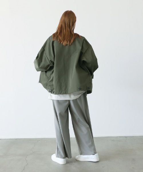 VU.ヴウ.stand collar bluson vu-a12-b13[OLIVE]:s_