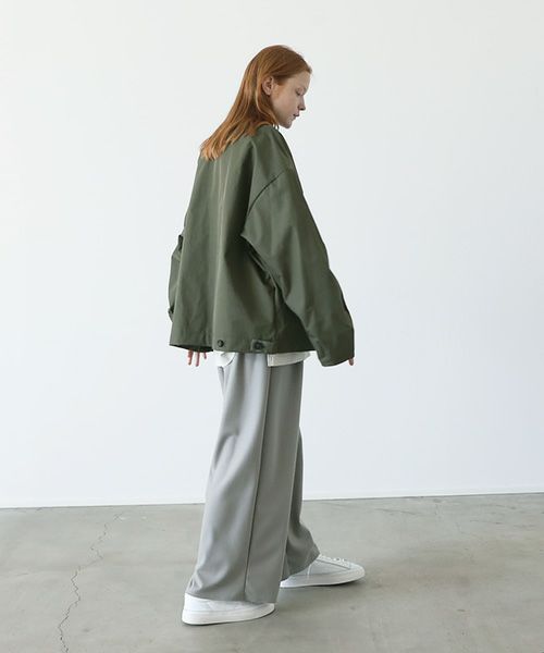 VU.ヴウ.stand collar bluson vu-a12-b13[OLIVE]:s_