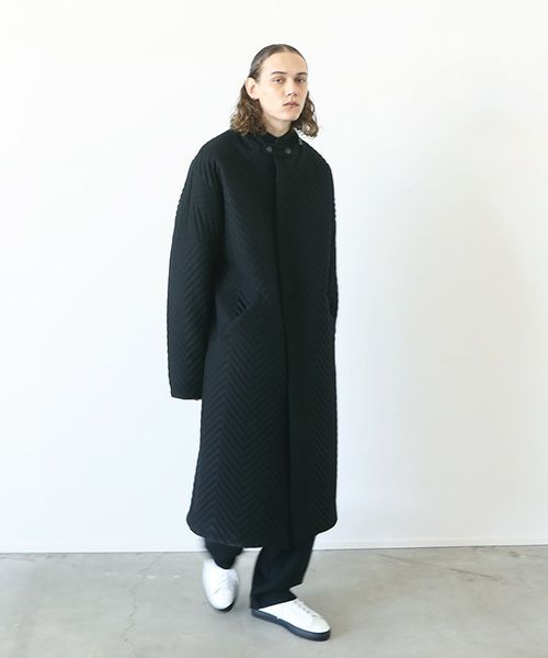 VU.ヴウ.Herringbone quilt coat vu-a12-c14[BLACK]