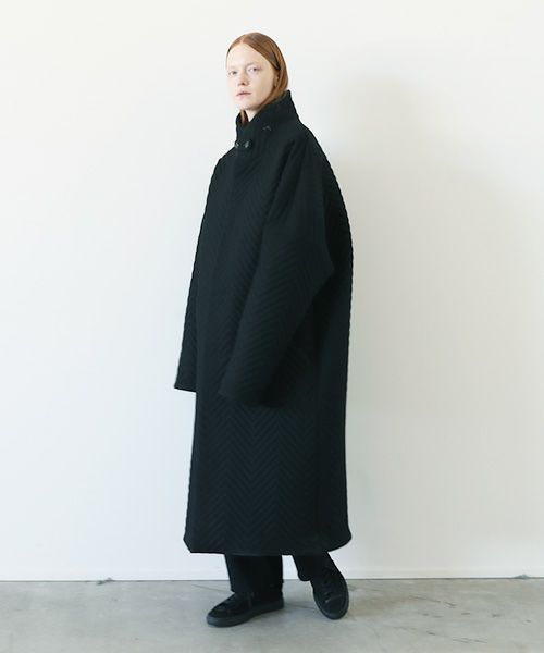 VU.ヴウ.Herringbone quilt coat vu-a12-c14[BLACK]