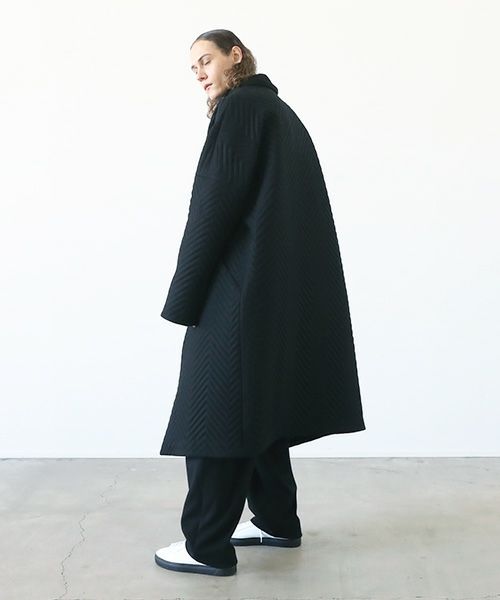 VU.ヴウ.Herringbone quilt coat vu-a12-c14[BLACK]