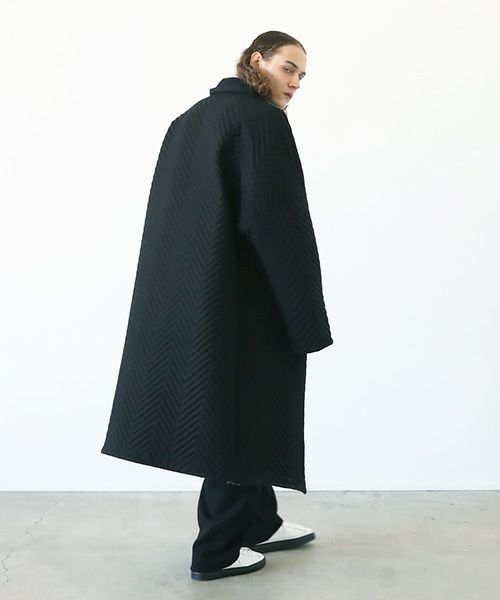 VU.ヴウ.Herringbone quilt coat vu-a12-c14[BLACK]