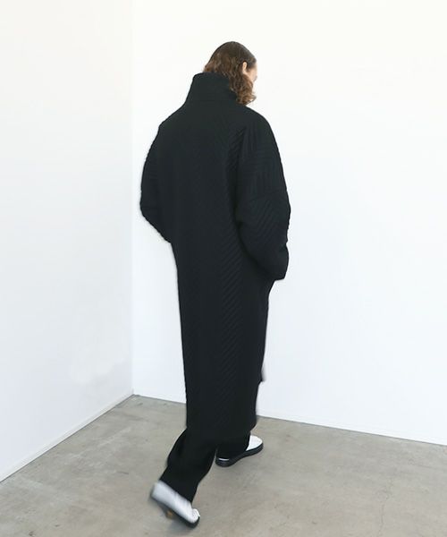 VU.ヴウ.Herringbone quilt coat vu-a12-c14[BLACK]