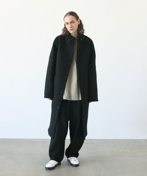VU.ヴウ.Herringbone quilt coat vu-a12-c14[BLACK]
