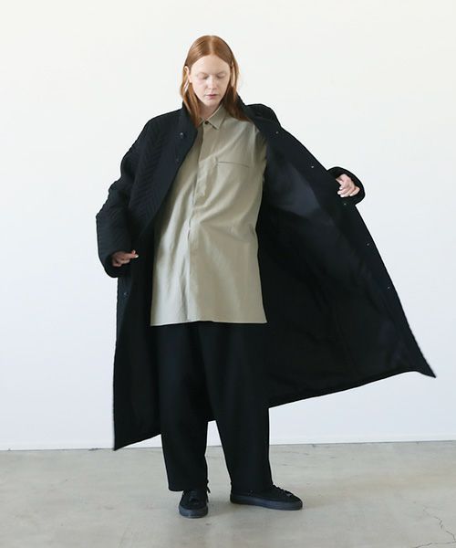 VU.ヴウ.Herringbone quilt coat vu-a12-c14[BLACK]