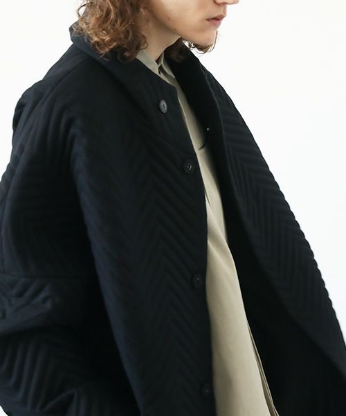 VU.ヴウ.Herringbone quilt coat vu-a12-c14[BLACK]
