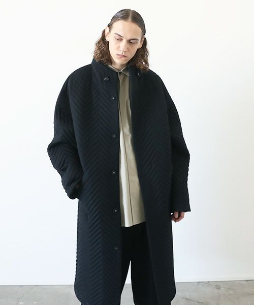 VU.ヴウ.Herringbone quilt coat vu-a12-c14[BLACK]