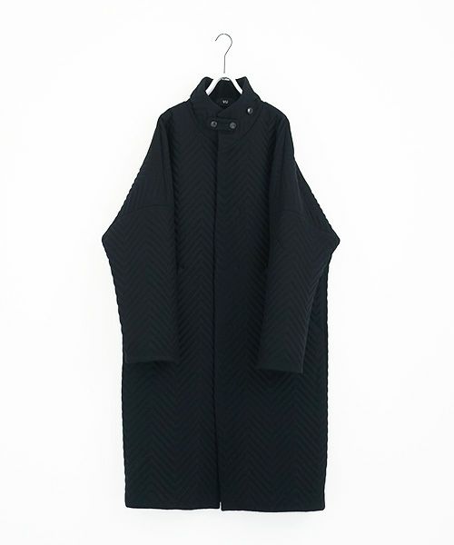 VU.ヴウ.Herringbone quilt coat vu-a12-c14[BLACK]