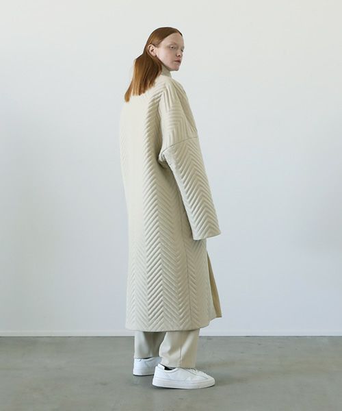 VU.ヴウ.Herringbone quilt coat vu-a12-c14[ICE GRAY]_