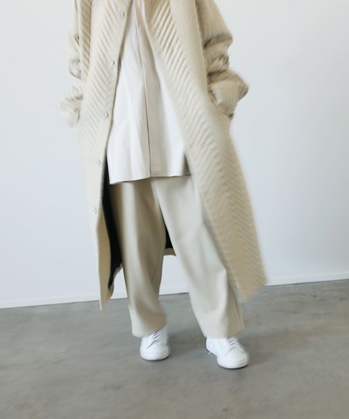 VU.ヴウ.Herringbone quilt coat vu-a12-c14[ICE GRAY]_