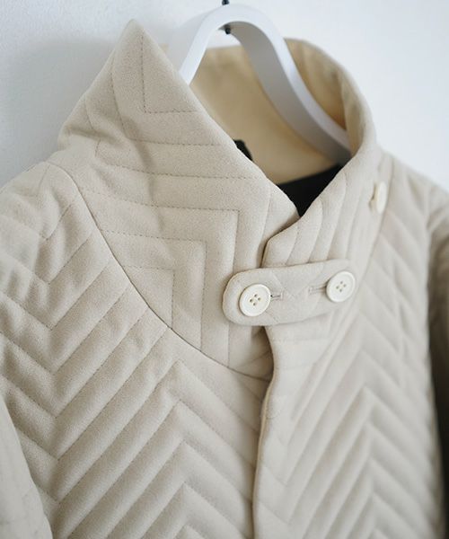 VU.ヴウ.Herringbone quilt coat vu-a12-c14[ICE GRAY]_