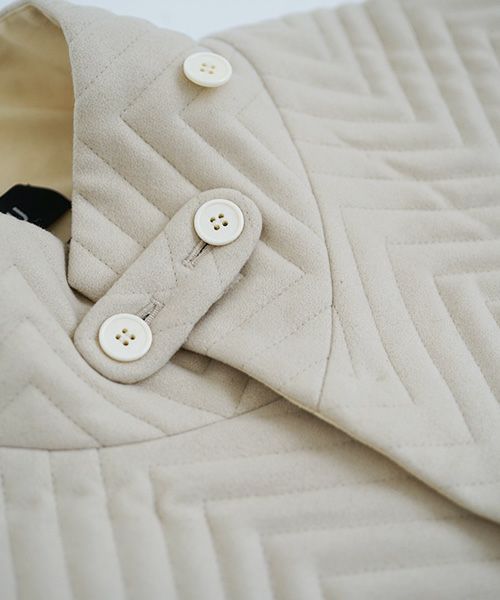 VU.ヴウ.Herringbone quilt coat vu-a12-c14[ICE GRAY]_