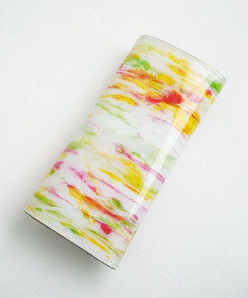 macromauro×Palm maison.マクロマウロ×パームメゾン. Palm maison original paint wallet  long yellow