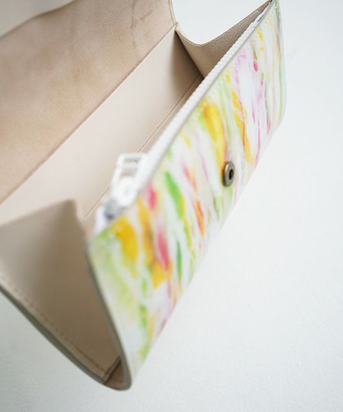 macromauro×Palm maison.マクロマウロ×パームメゾン. Palm maison original paint wallet  long yellow