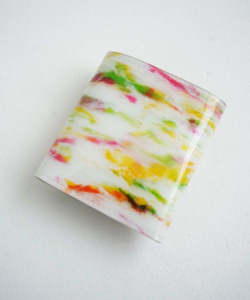 macromauro×Palm maison.マクロマウロ×パームメゾン. Palm maison original paint wallet  P yellow