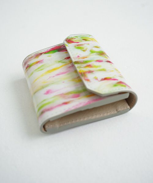 macromauro×Palm maison.マクロマウロ×パームメゾン. Palm maison original paint wallet  P yellow