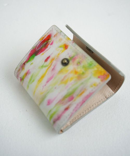 macromauro×Palm maison.マクロマウロ×パームメゾン. Palm maison original paint wallet  P yellow