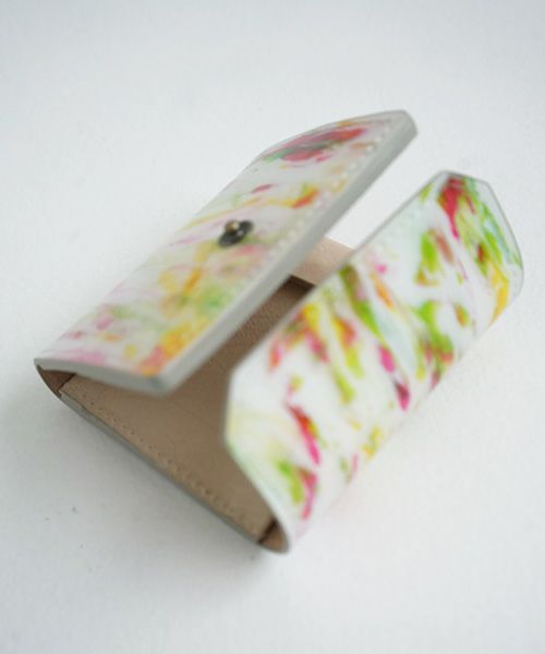 macromauro×Palm maison.マクロマウロ×パームメゾン. Palm maison original paint wallet  P yellow