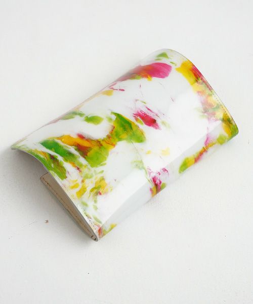 macromauro×Palm maison.マクロマウロ×パームメゾン. Palm maison original paint wallet  long yellow