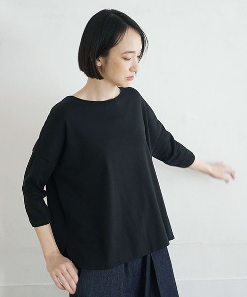 Mochi.モチ.suvin long sleeved t-shirt.[black]