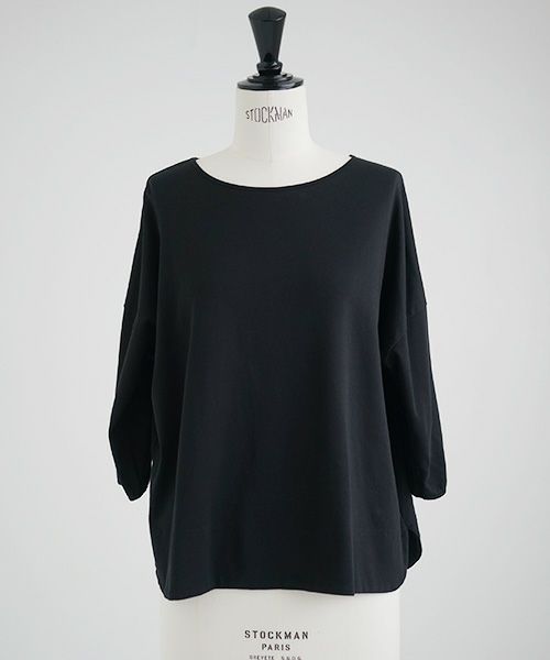 Mochi.モチ.suvin long sleeved t-shirt.[black]