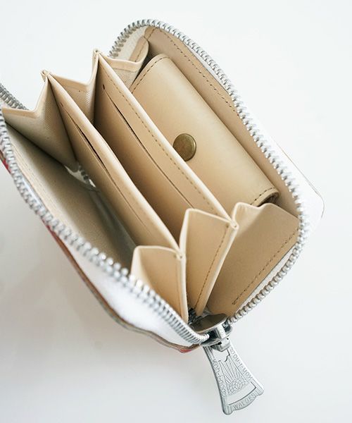 macromauro×Palm maison.マクロマウロ×パームメゾン. Palm maison original paint wallet R pink