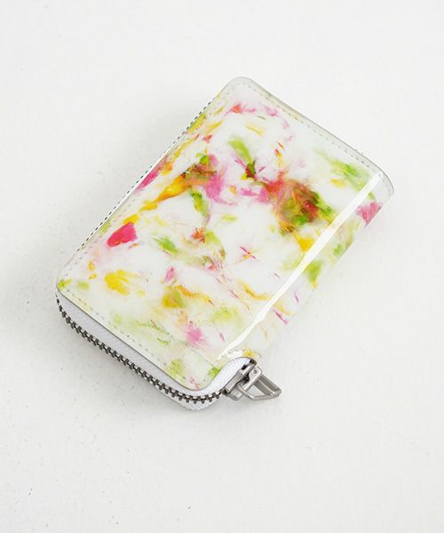 macromauro×Palm maison.マクロマウロ×パームメゾン. Palm maison original paint wallet R pink