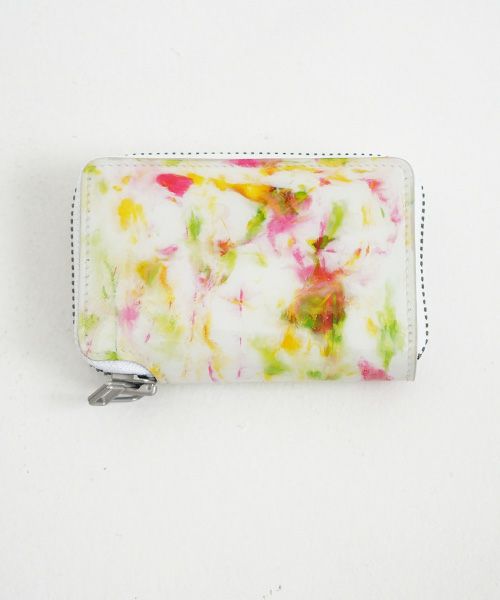 macromauro×Palm maison.マクロマウロ×パームメゾン. Palm maison original paint wallet R pink