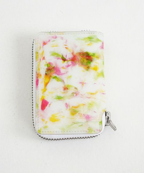 macromauro×Palm maison.マクロマウロ×パームメゾン. Palm maison original paint wallet R pink