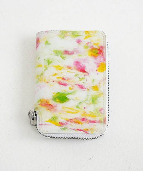 macromauro×Palm maison.マクロマウロ×パームメゾン. Palm maison original paint wallet R pink