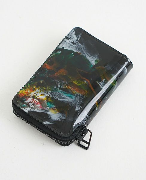 macromauro.マクロマウロ.paint black wallet R