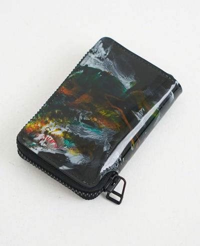 macromauro.マクロマウロ.paint black wallet R