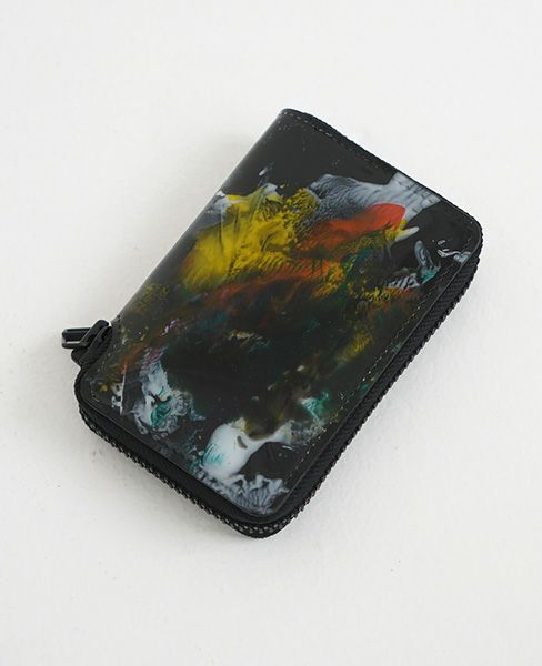 macromauro.マクロマウロ.paint black wallet R
