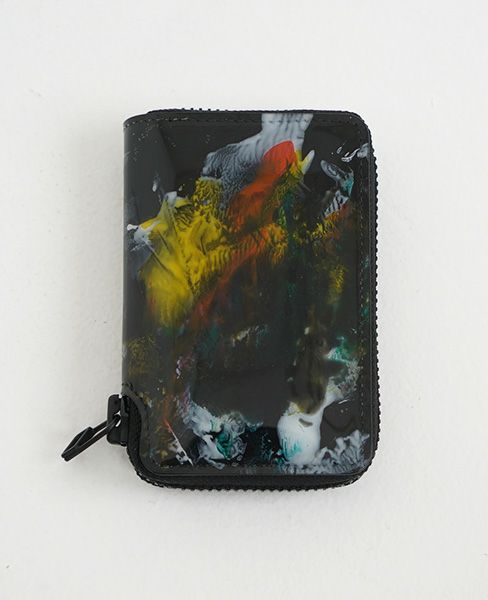 macromauro.マクロマウロ.paint black wallet R